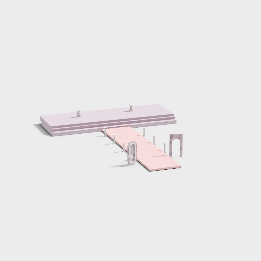 modern wedding catwalk