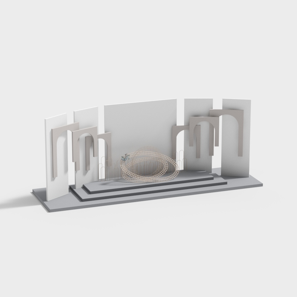 Modern wedding light gray background