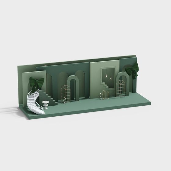 Mystic Garden House 3D model