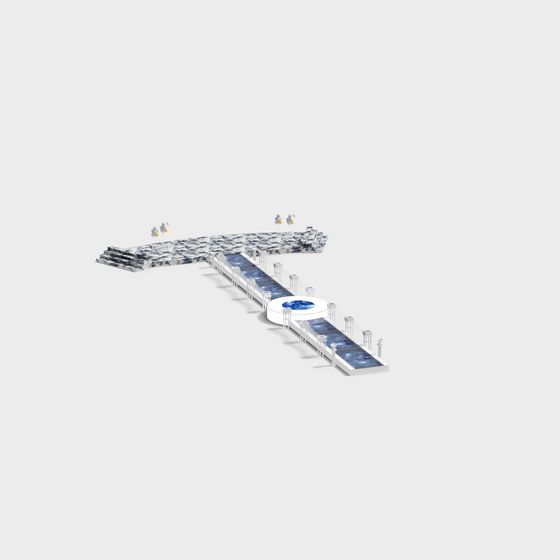 Futuristic Tech Corridor 3D model for Creative Spaces