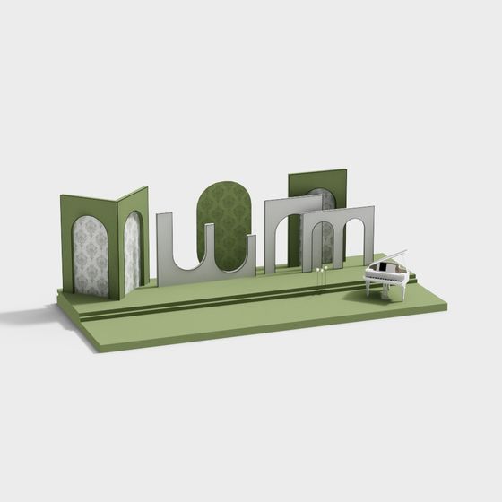 Classic Music Hall 3D model