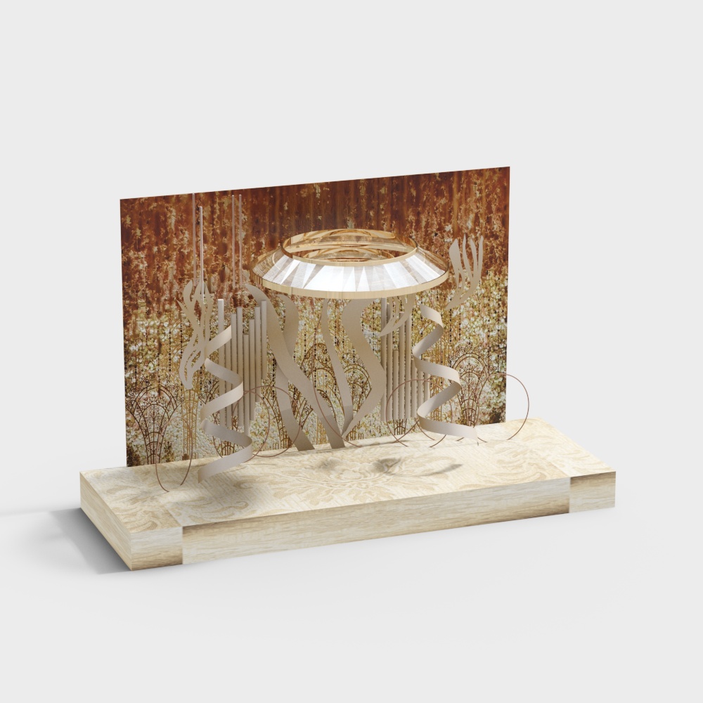 Modern wedding golden background