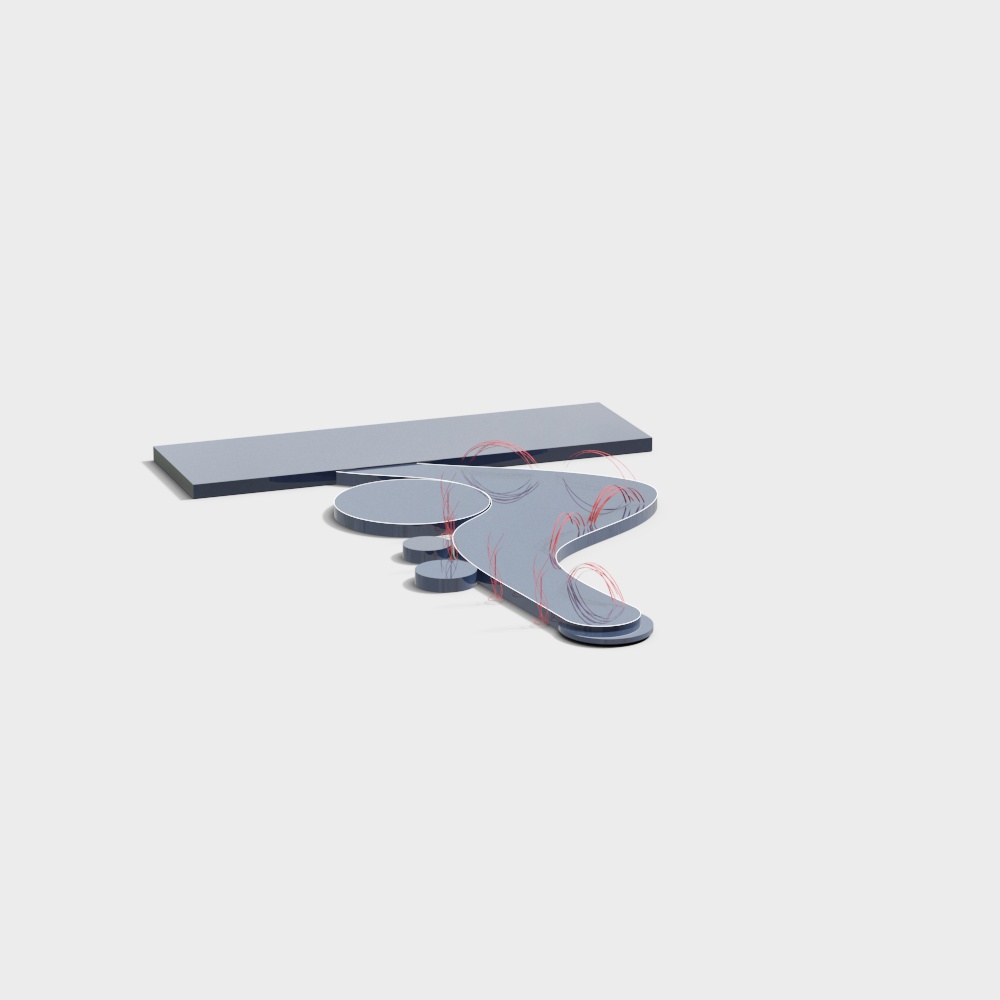 Abstract Geometric Platform 3D model