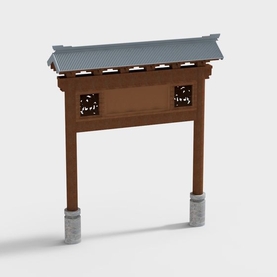 Ancient Style Archway 3D Model