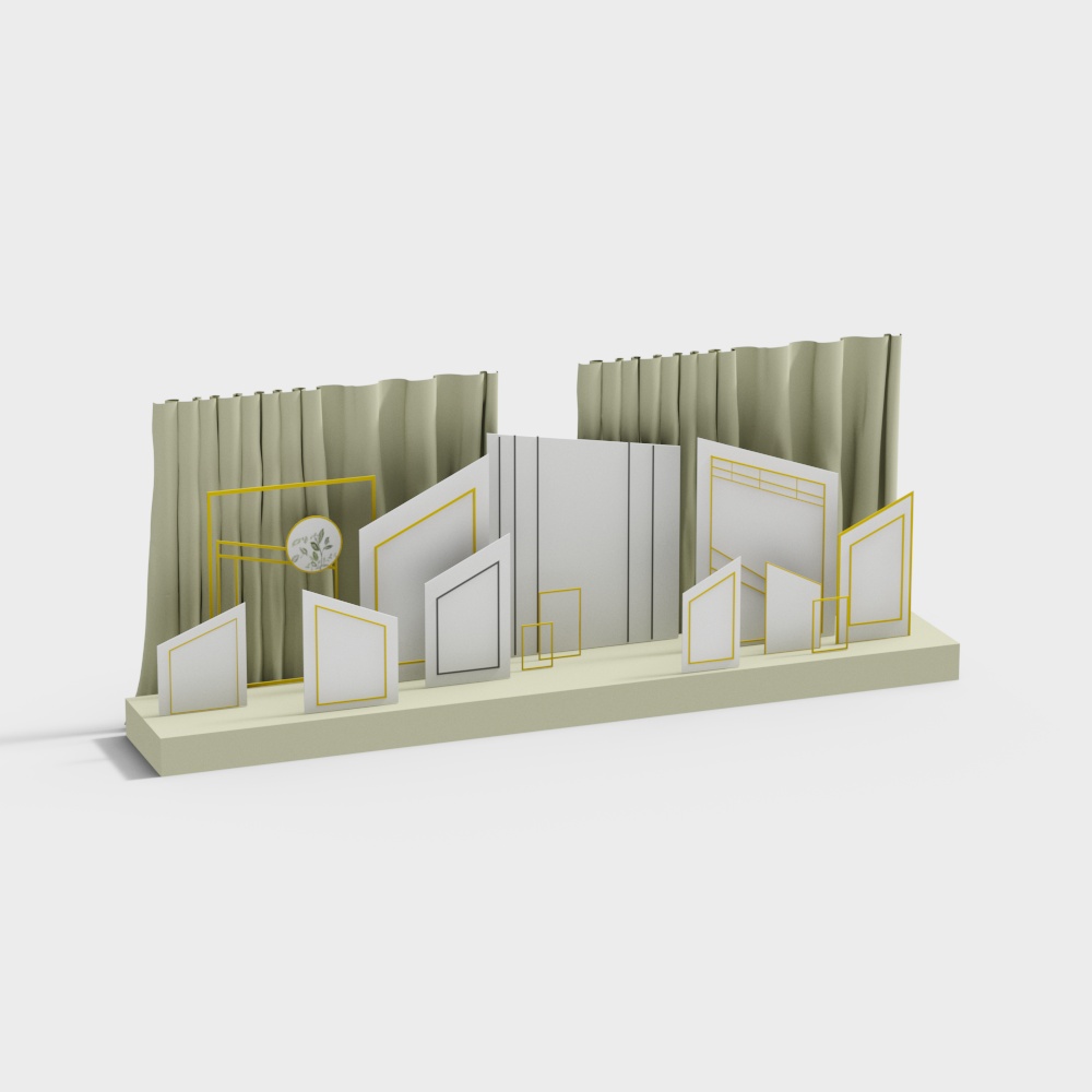 Indoor modern wedding background