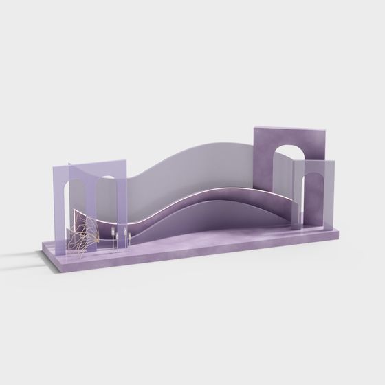 Enchanting Wave Bridge 3D Model