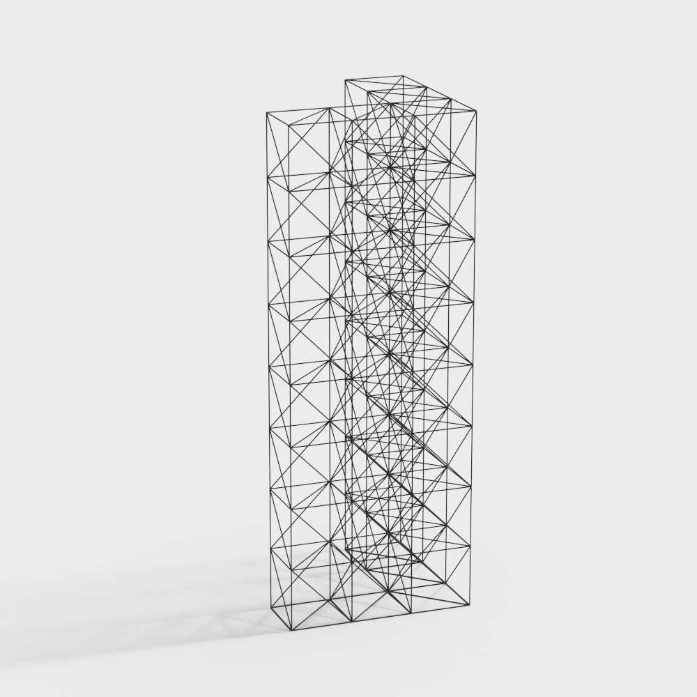 Abstract Geometric Structure 3D model