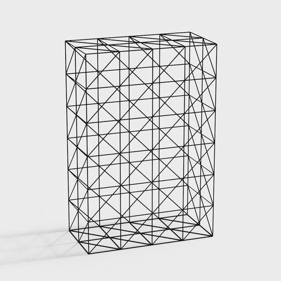 Minimalist Grid Cube 3D model