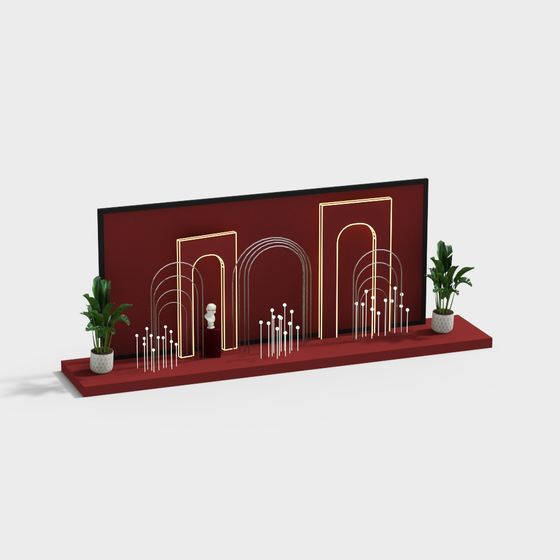 Neon Arch 3D Model for Modern Creations