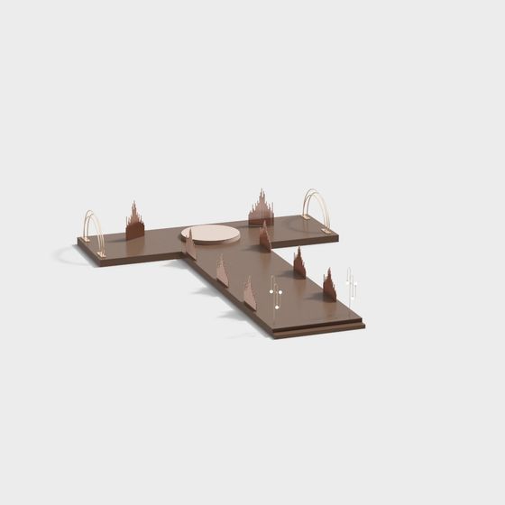 Futuristic Cityscape 3D model with Low-Poly and High-Detail Design