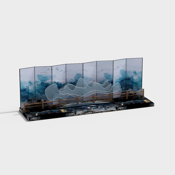 Ink and Wash Jiangnan 3D Model