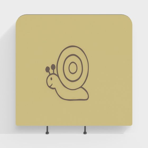 Charming Low-Poly Snail Walk 3D Model