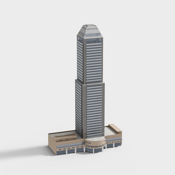 City Light - Futuristic Skyscraper 3D model