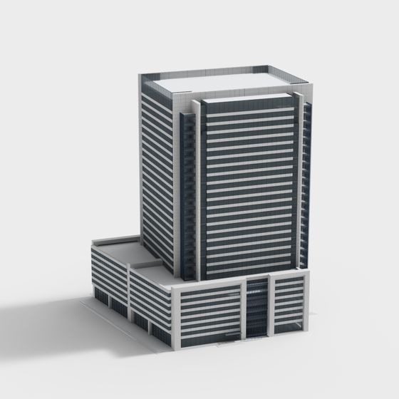 Urban Skyscraper 3D Model for Modern Projects