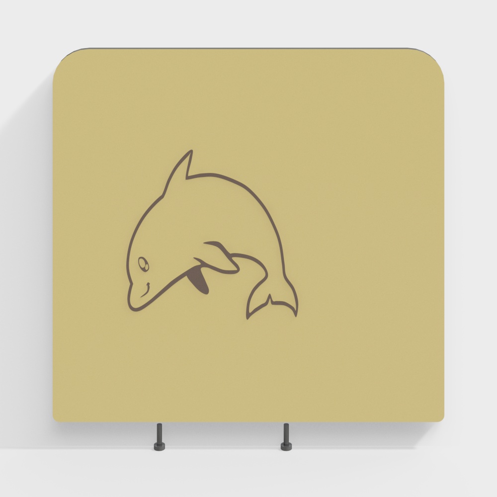 Kindergarten children's toilet partition baffle