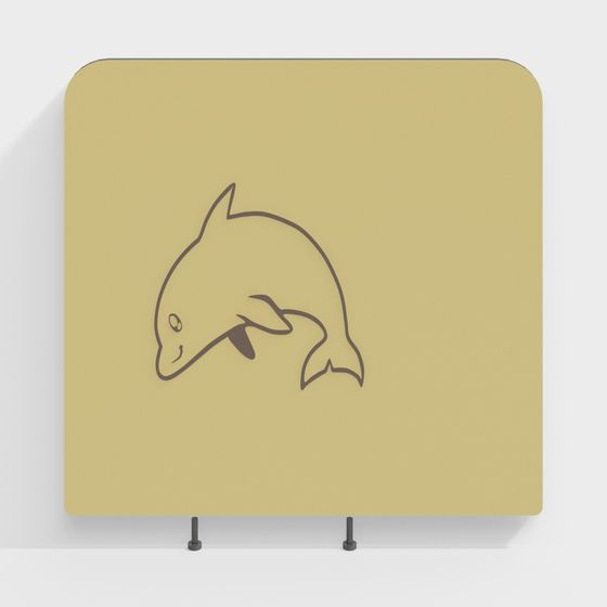 Graceful Dolphin 3D model for Creative Projects