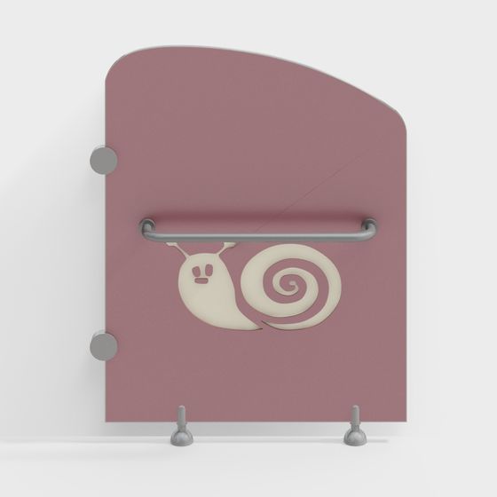 Whimsical Snail Paradise Fence Gate 3D model