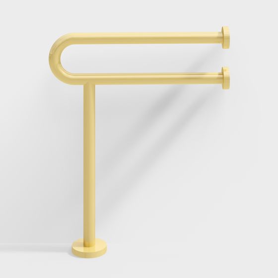 Elegant Metal Handrail 3D model for Modern Design
