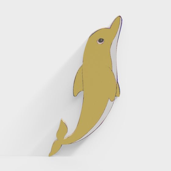 Leaping Dolphin 3D Model