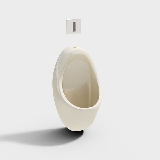 Stylish Urinal 3D Model for Creative Spaces