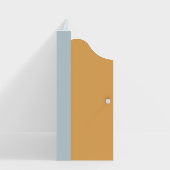 Origami Door 3D model