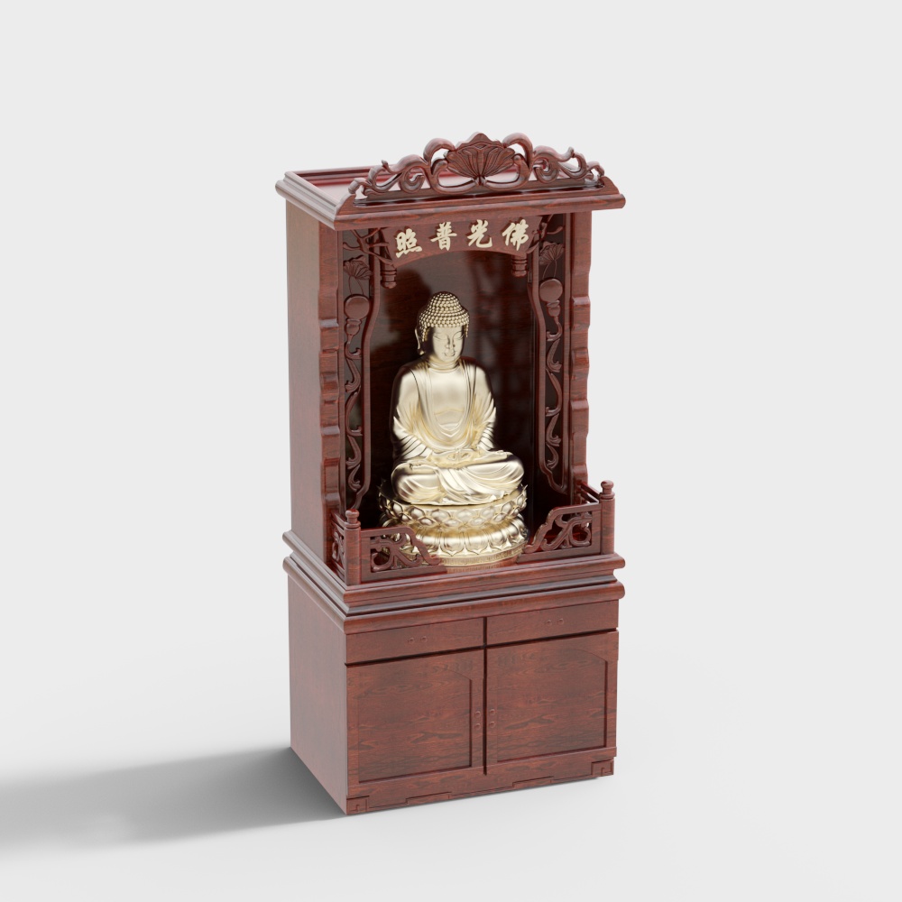 Buddhist shrine Cabinet
