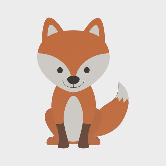 Charming Fox 3D Model for Creative Projects