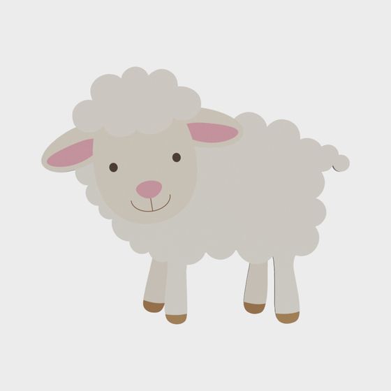 유치원 만화 동물 벽 스티커