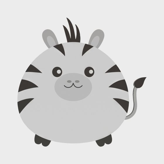 Cute Low-Poly Baby Zebra 3D model