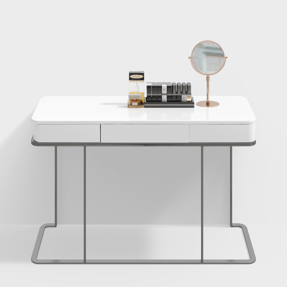 Bridal shop studio professional makeup table