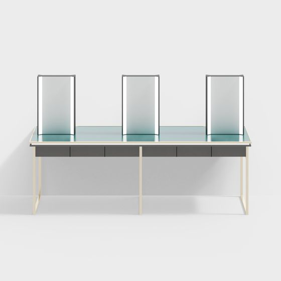 파우더 룸용 이중면 화장 거울 화장대