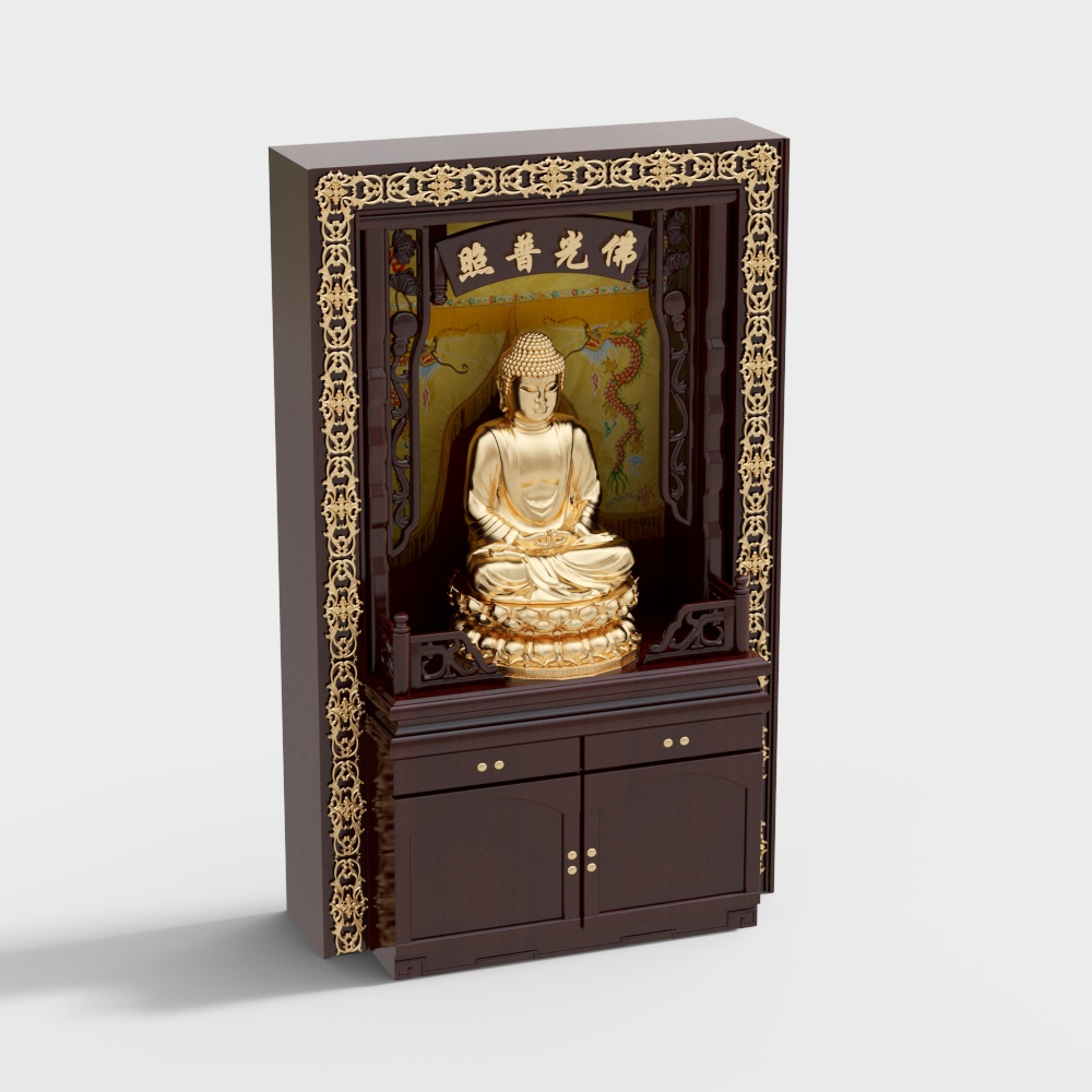 Buddhist shrine Cabinet