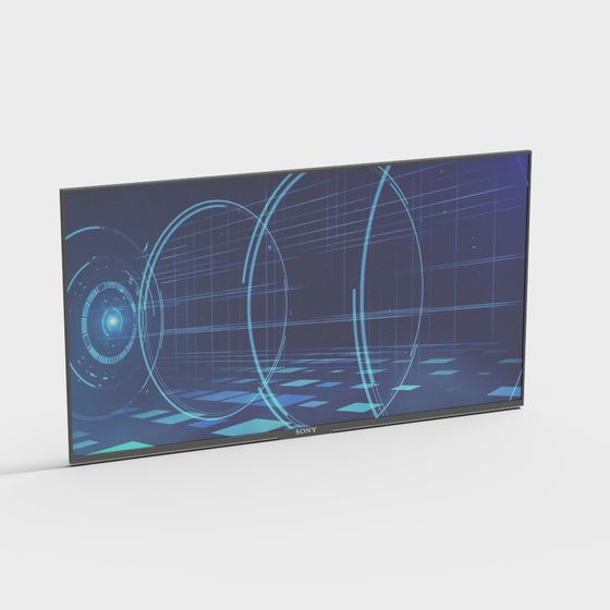 Future Display Low-Poly 3D Model