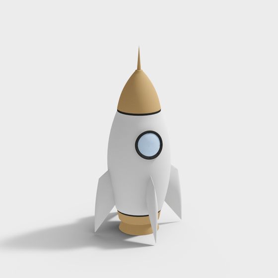 Launchpad Rocket 3D model