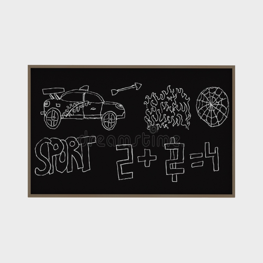 kindergarten blackboard