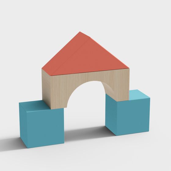 Charming Little Wooden House 3D model