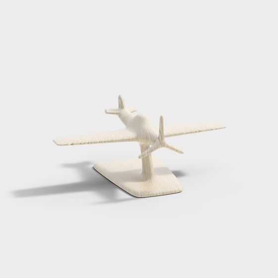 Stylish Low-Poly Airplane 3D model