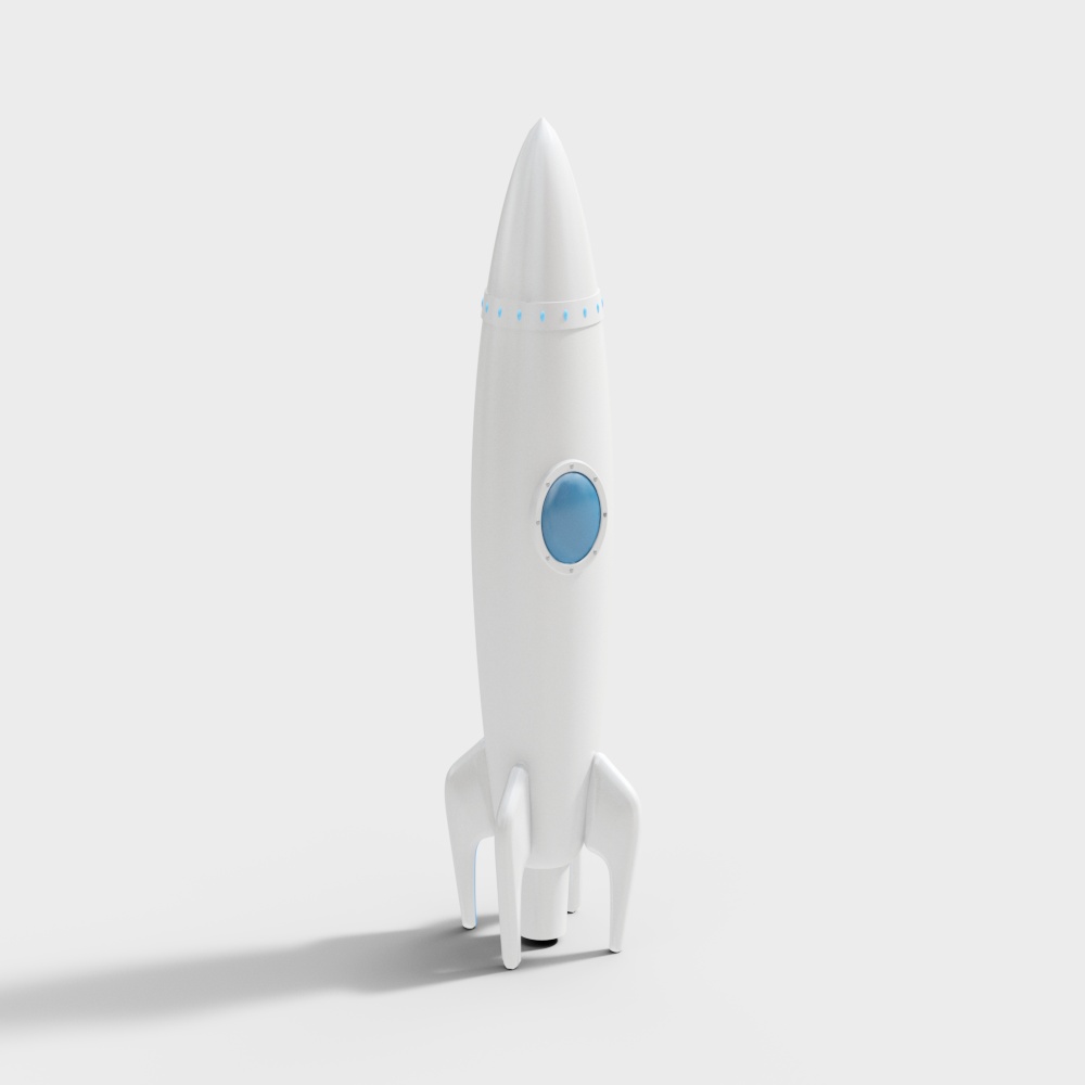 Futuristic Rocket Ship 3D model