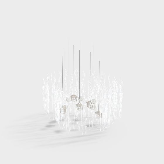 Hanging Garden Low-Poly 3D model