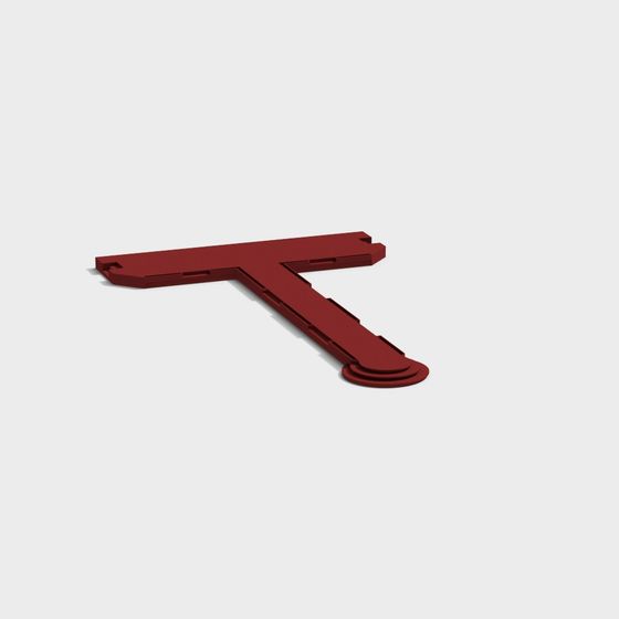 Industrial Clamp 3D Model - Low Polygon Design
