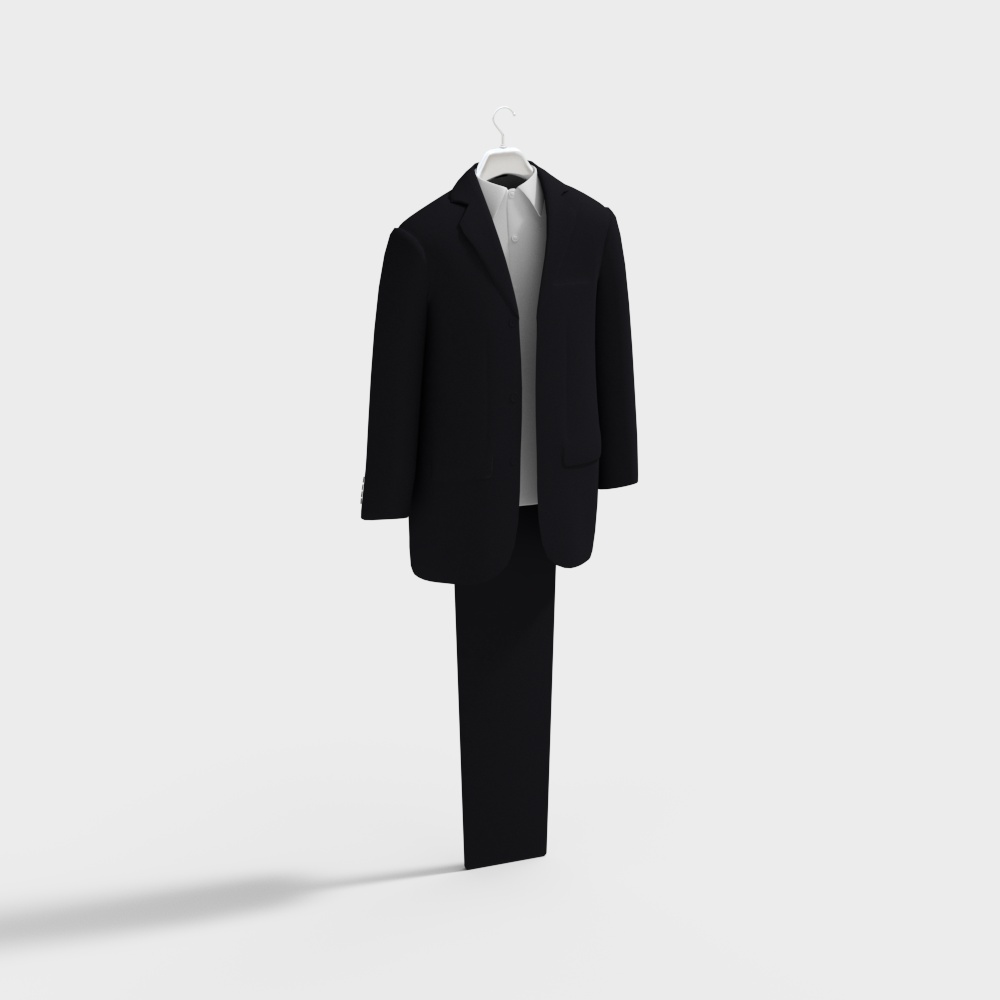 Stylish Minimalist Business Suit 3D model