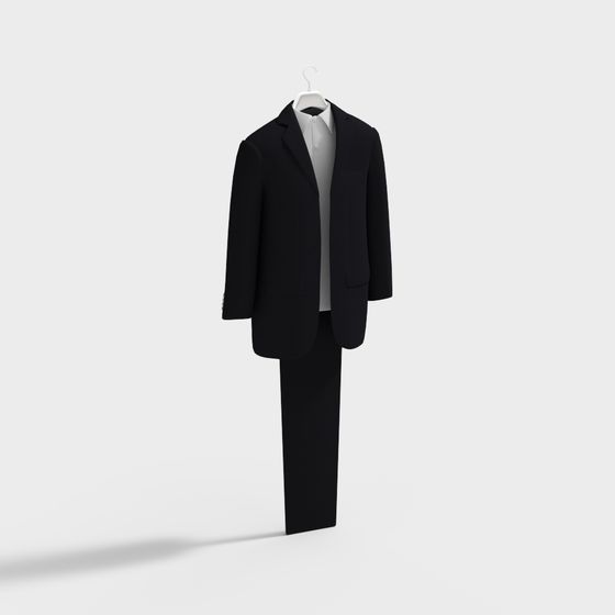 Stylish Minimalist Business Suit 3D model