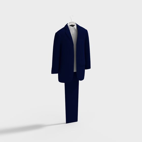 Elegant 3D Suit Model for Creative Projects