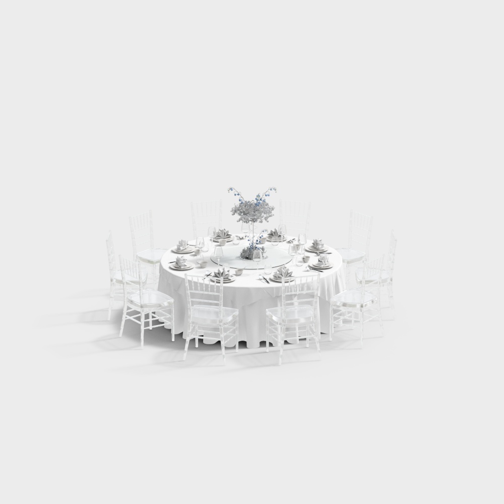 Tables et chaises de mariage de luxe modernes pour hôtel