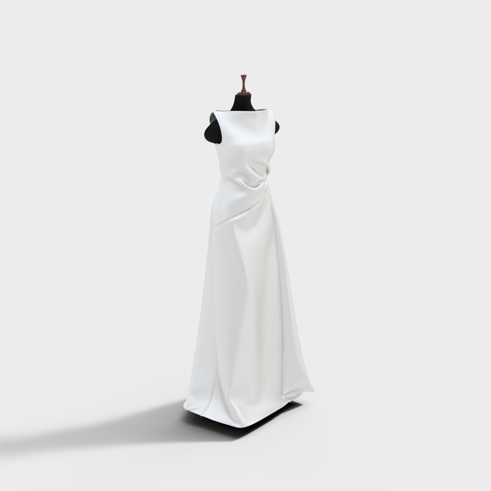 váy cưới trắng