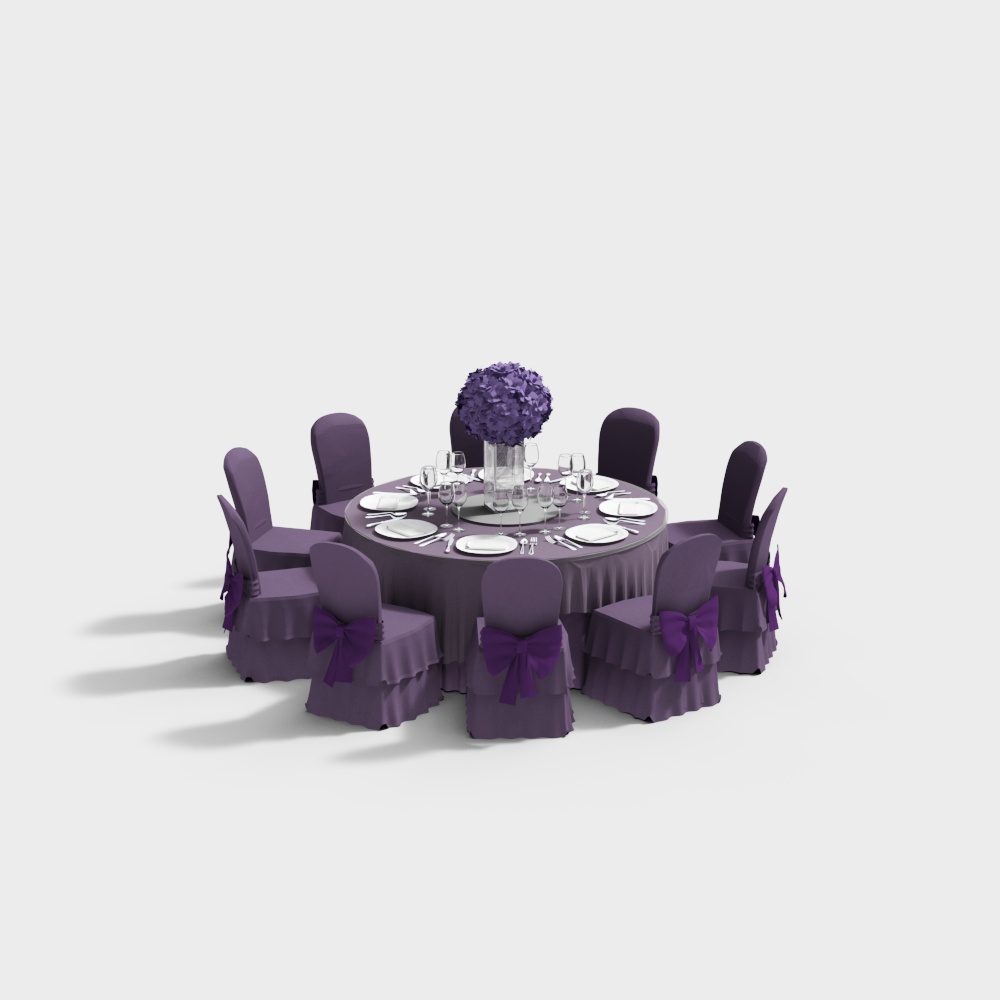 Hotel modern wedding tables and chairs