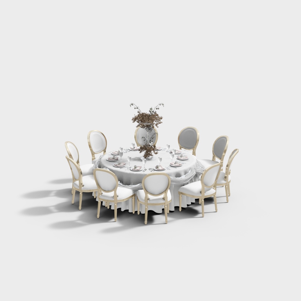 Indoor modern wedding simple tables and chairs