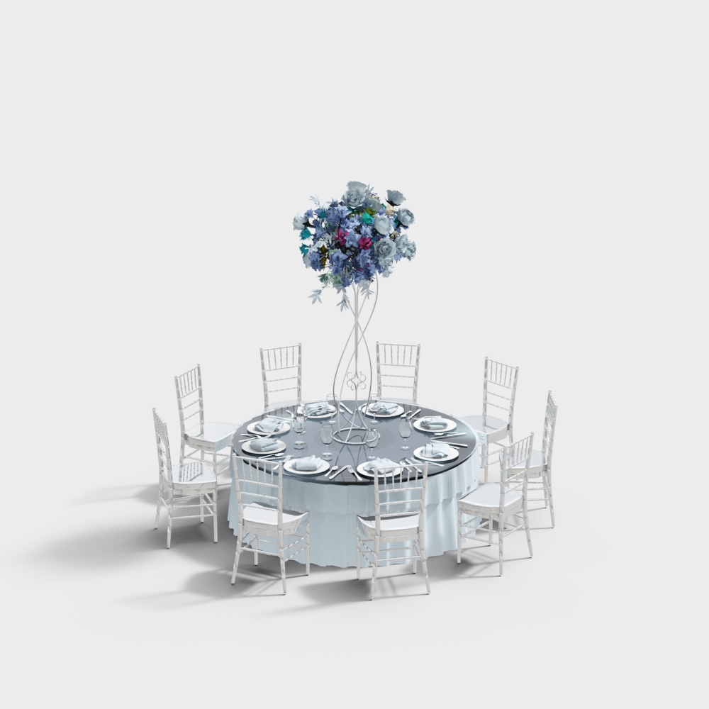 Hotel modern wedding tables and chairs
