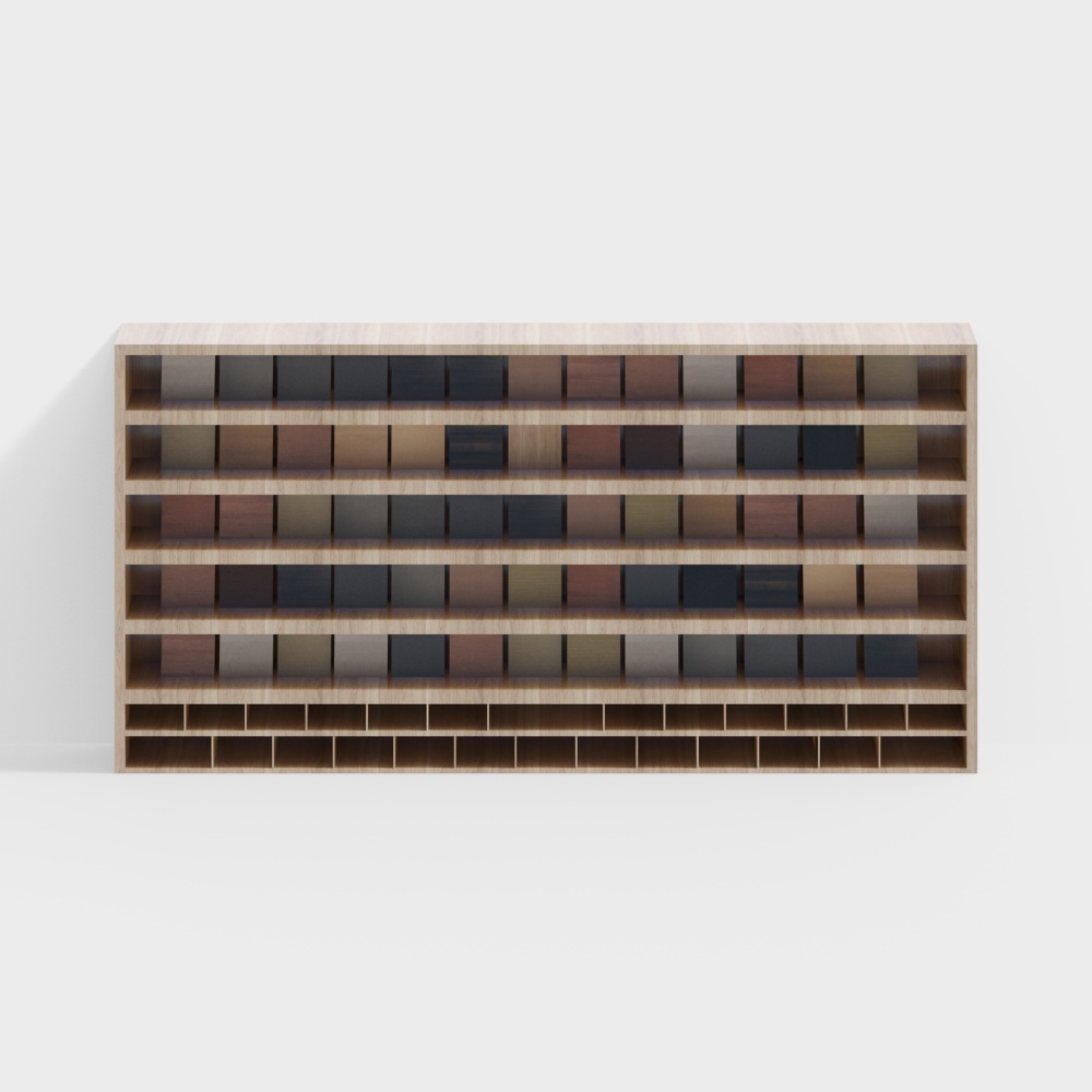 Modular Bookshelf 3D model