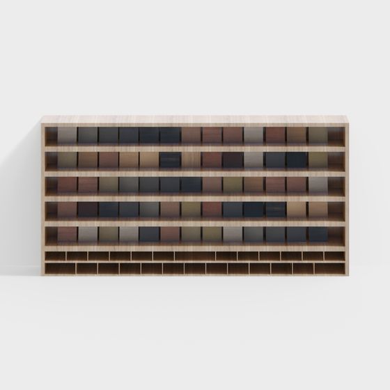 Modular Bookshelf 3D model